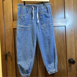 Sundance Women’s Blue Cropped Denim Joggers